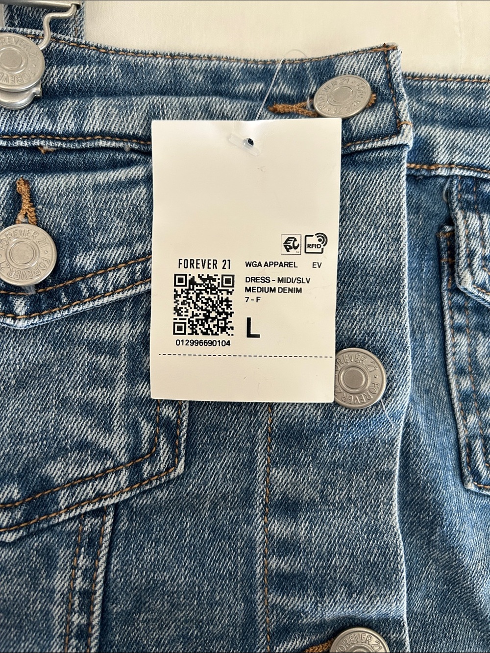 Forever 21 Blue Denim Kids' Suspender Bottoms - Picture 3 of 6